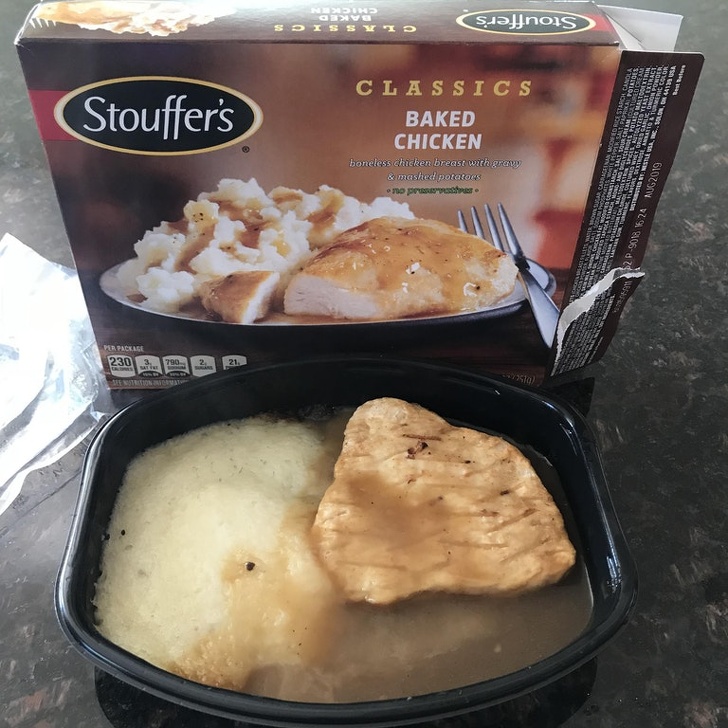 Ndin Sissy Id Sfnois Stouffer's were Dasara Canola Classics Baked Chicken boneless chicken breast with granny & mashed potatoes o no pot Scarichi you can 3209018 1624 NG2019 Ps Package 230 .720 2 21