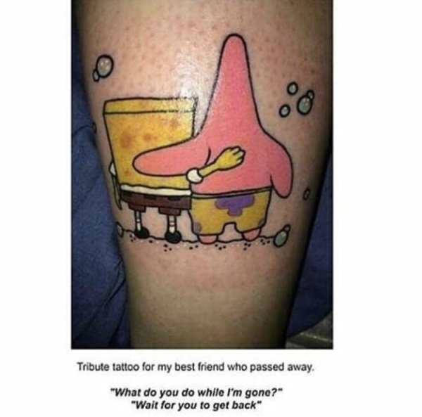 wholesome meme of amazing tattoos - Tribute tattoo for my best friend who passed away