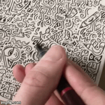 Just imagine how patient you have to be to doodle everything, and how satisfied you’d feel when you’re done.