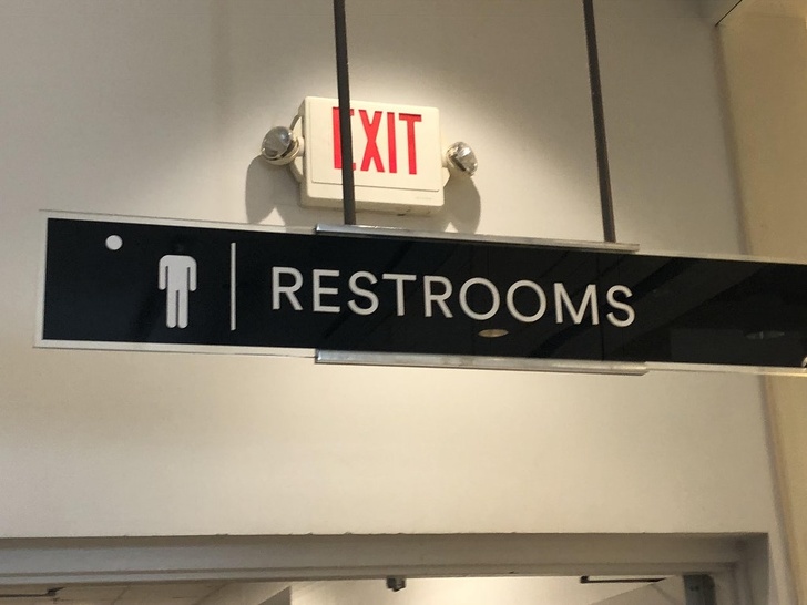 Restrooms for headless people