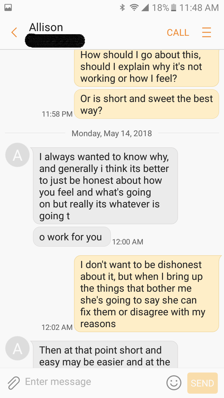 A wholesome interaction with a stranger about relationships