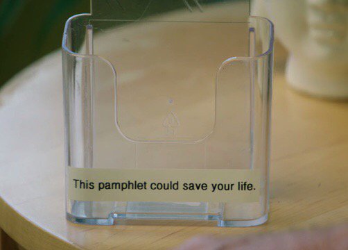 bad luck pamphlet could save your life - This pamphlet could save your life.