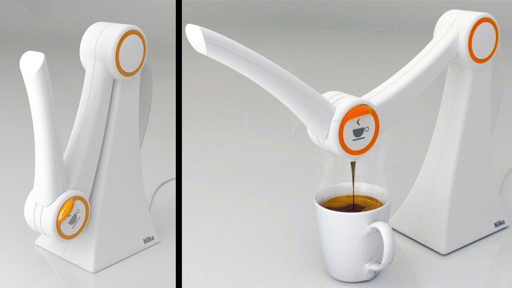 A compact coffee maker that is always available