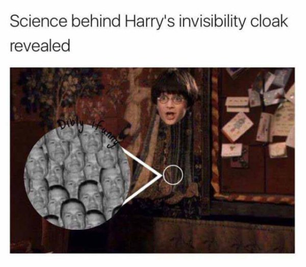 harry potter invisibility cloak meme - Science behind Harry's invisibility cloak revealed