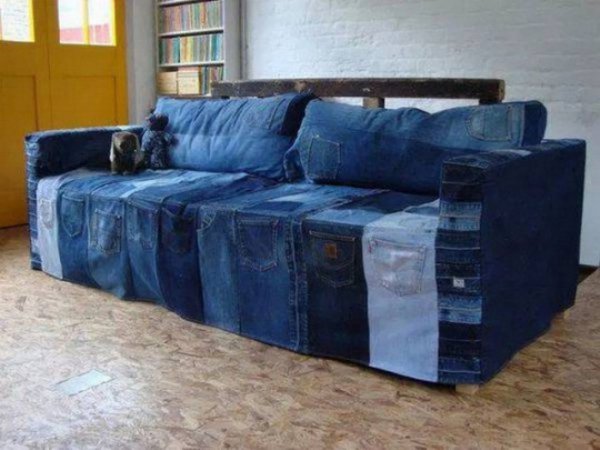 denim sofa cover