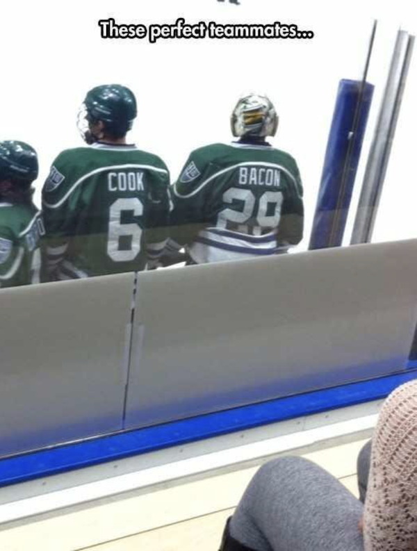 funny hockey player names - These perfect teammates.co Kook Balon