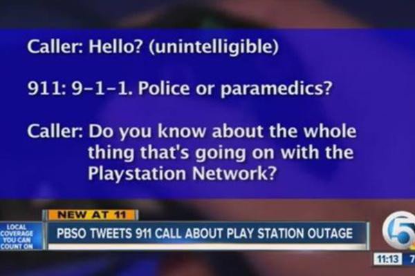 funny police calls - Caller Hello? unintelligible 911 911. Police or paramedics? Caller Do you know about the whole thing that's going on with the Playstation Network? New At 11 Pbso Tweets 911 Call About Play Station Outage 7