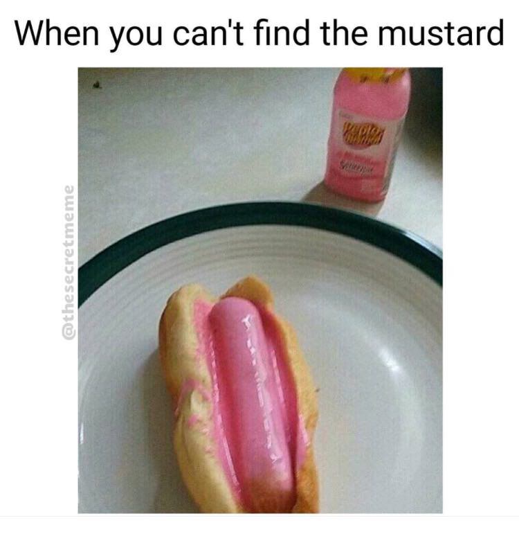 pepto bismol hot dog - When you can't find the mustard