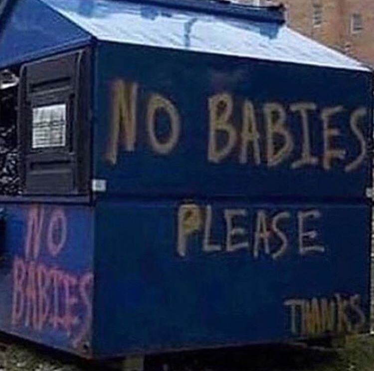 railroad car - No Babies Please