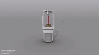 How a fire sprinkler works