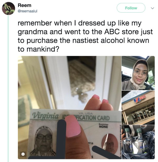 Girl dresses as her grandma in an attempt to buy alcohol