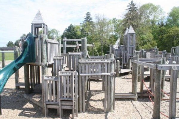 90s wooden playground