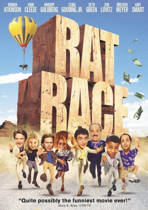 rat race movies - Rowan John Whoopi Atkinson Cleese Goldberg Cuba Seth Jon Breckin Amy Ng, Jr. Green Lovitz Meyer Smart "Quite possibly the funniest movie ever! Mark S. Allen, UpnTv