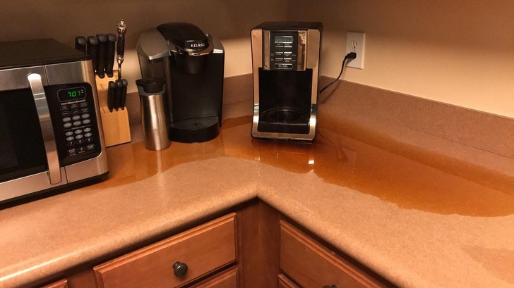 “I was too tired and forgot about the coffee pot.”
