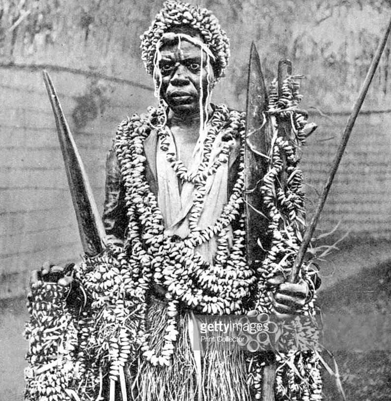 A witch doctor in Uganda in 1936.