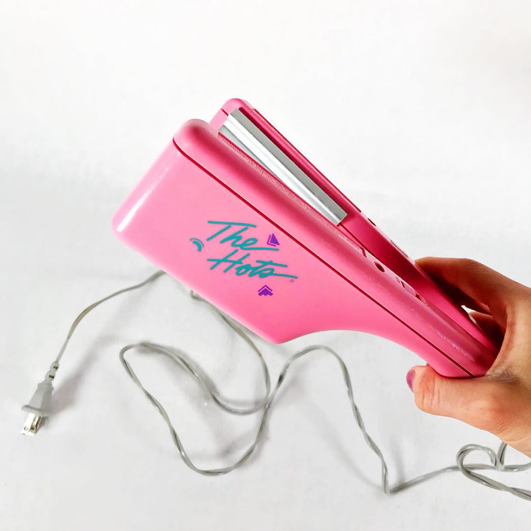 Girls used these hair straighteners to style their hair before going dancing.