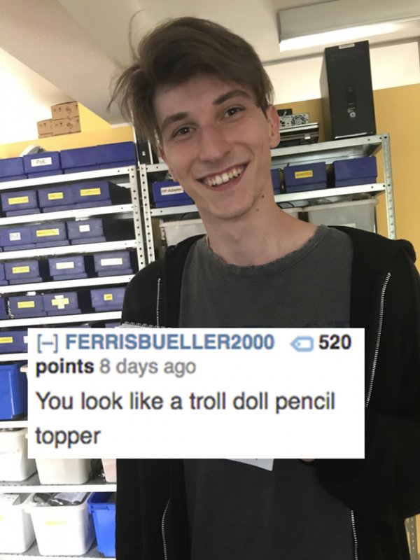 reddit memes - communication - FERRISBUELLER2000 520 points 8 days ago You look a troll doll pencil topper