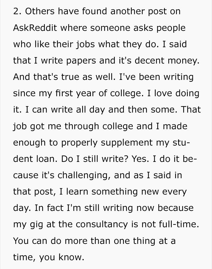 my fault breakup quotes - 2. Others have found another post on AskReddit where someone asks people who their jobs what they do. I said that I write papers and it's decent money. And that's true as well. I've been writing since my first year of college. I 