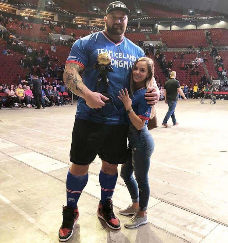 The Mountain with his girlfriend