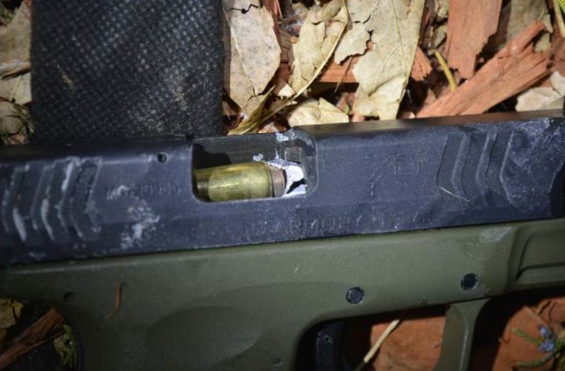 “One in a billion shot.” Cop’s bullet fired exactly down the barrel of mugger’s gun, jamming it