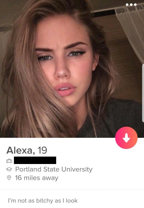 tinderscarlett leithold hd - Alexa, 19 o Portland State University 16 miles away I'm not as bitchy as I look