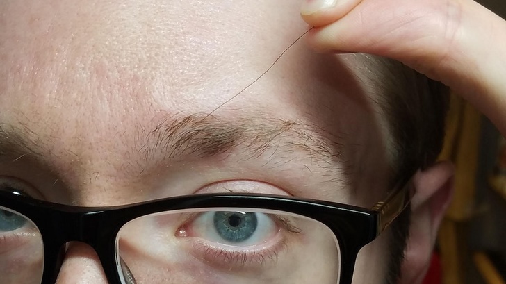 “I have exactly one eyebrow hair that never stops growing.”