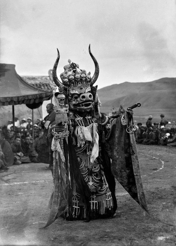 A Tsam Mask Dance at Ulaanbaatar, Mongolia, ca. 1925