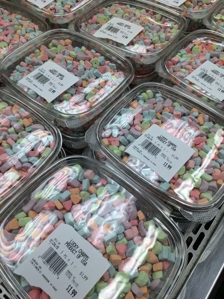 This store in Kentucky sells entire containers of Lucky Charms marshmallows