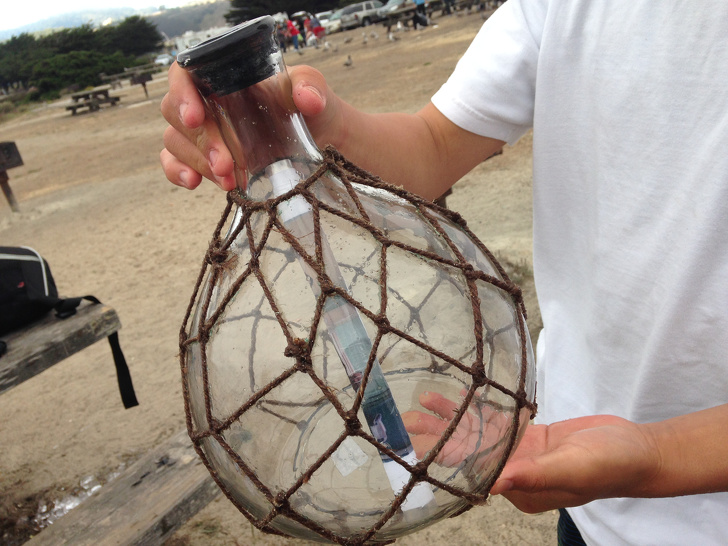 “So my friend found a message in a bottle while fishing.”