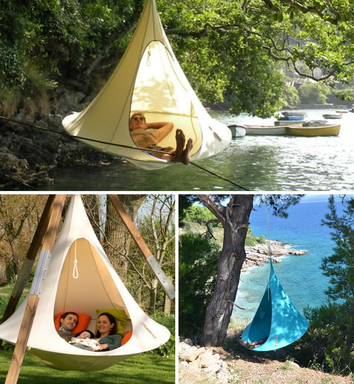 A cacoon hammock. Hang out like a baby butterfly <a href=https://amzn.to/2JlUpnb "no follow" target="_blank">here.</a>