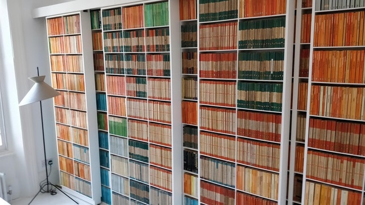 “My friend’s collection of books”
