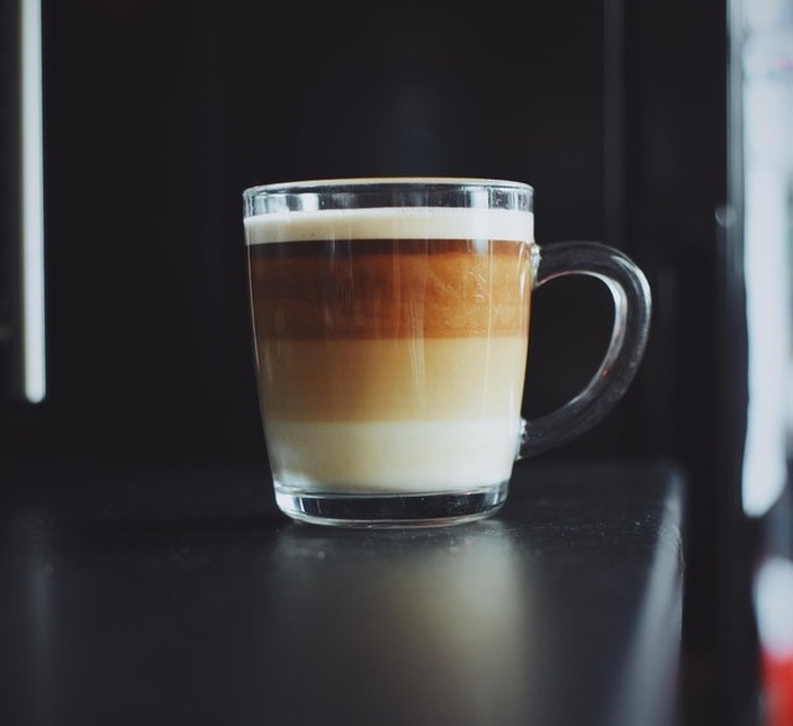 “These layers in my coffee. Had to photograph them.”