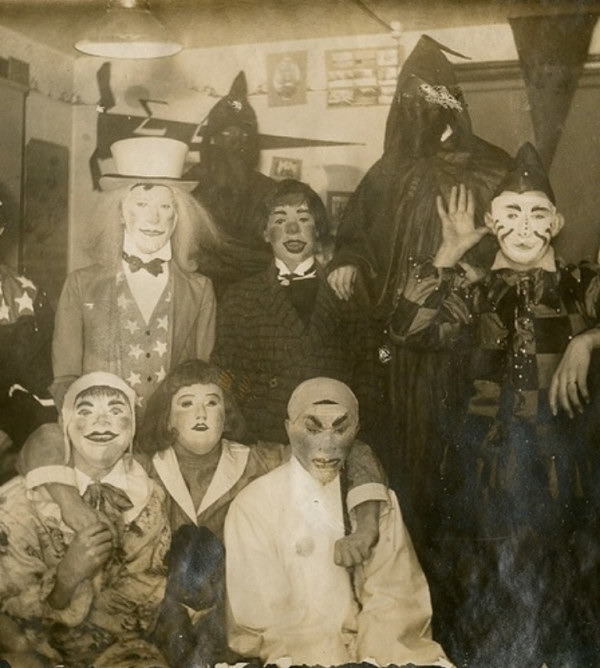 A Halloween part in the US in the 1950s.