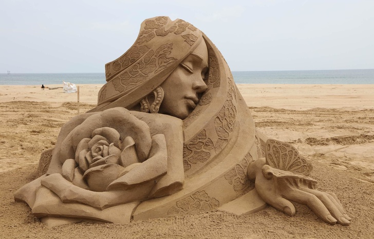 A sand sculpture in Taiwan