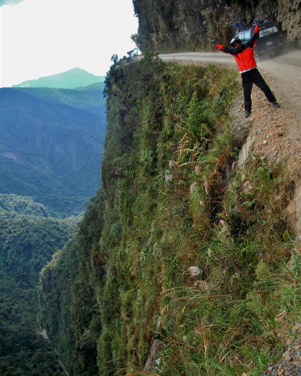 The death road in Bolivia