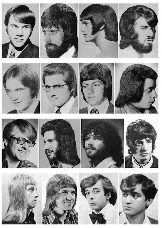 Barber shop style guide late 70’s