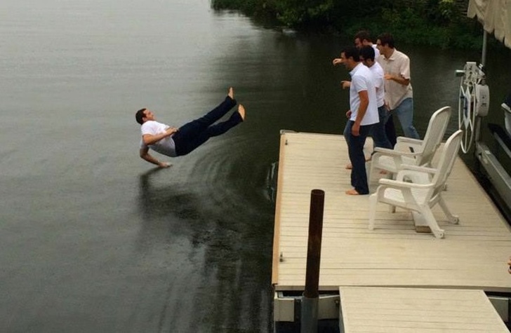 jesus breakdancing on water