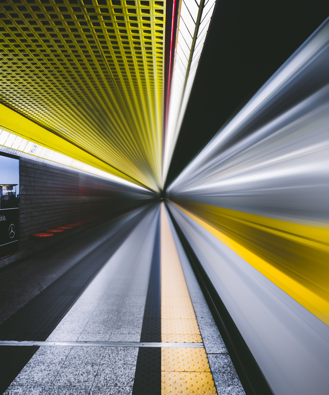 “I took a long-exposure photo of a moving train, and I am very happy with the result.”