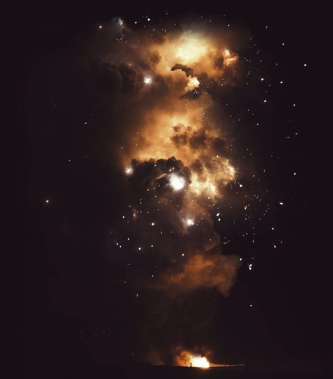 “My friend’s picture of a fireworks display looks like a nebula.”