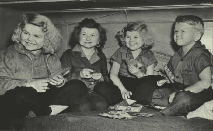 The Doll Family.

German dwarf siblings who performed in circuses and side shows. They were extremely successful and worked extensively in film. Two of the siblings, Harry and Daisy, starred in the cult classic Freaks, and all four were featured in The Wizard of Oz as munchkins.