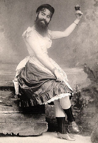 Annie Jones, The Bearded Lady.

She may not be the original bearded woman, but she was certainly one of the most famous (and possibly the youngest). Born at an indeterminate time in the 1860s, she started touring with P.T. Barnum when she was only nine months old.  She quickly became one of Barnum’s prized acts and had even grown a full mustache by the time she was five.