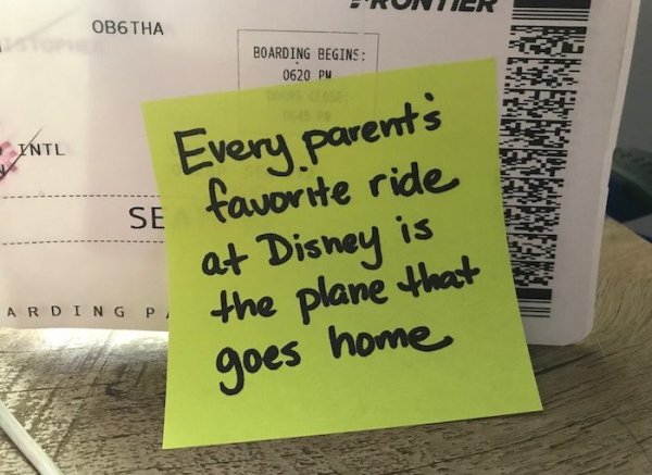 37 post it notes from stay at home father