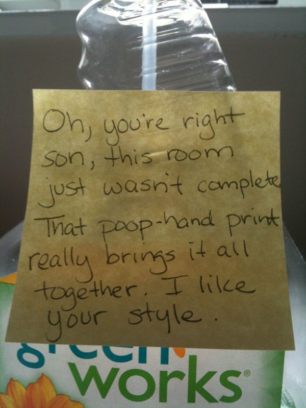 37 post it notes from stay at home father