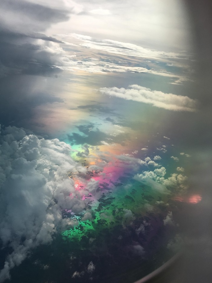 “Took this picture on a flight home.”