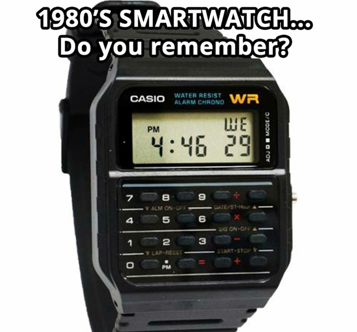 90's nostalgia of the casio calculator watch