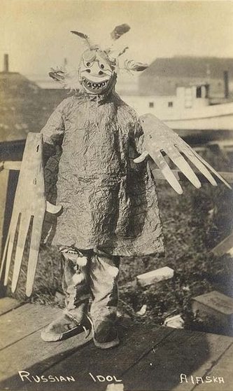 A Shaman from a local tribe in Alaska in 1905.