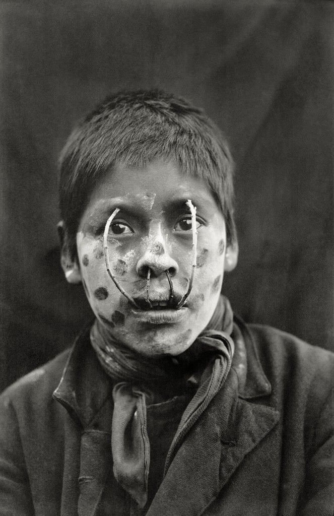 A boy from the Yamana tribe in Argentina in 1925.
