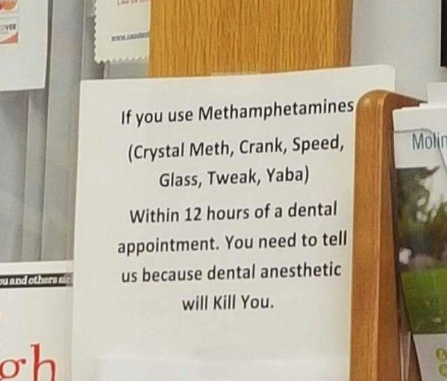 Found at a dentist’s office