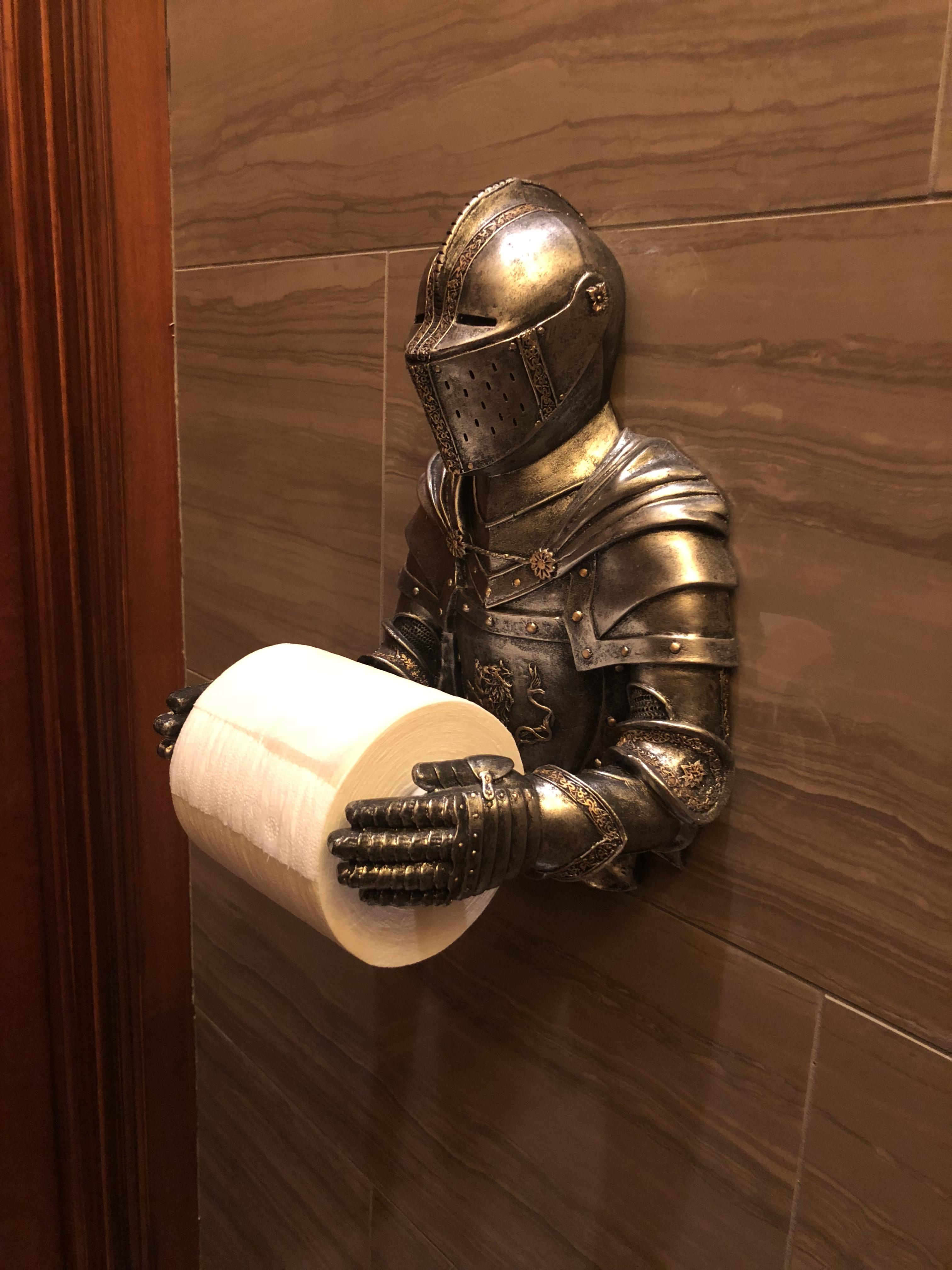 Quite possibly the most badass toilet paper holder ever!