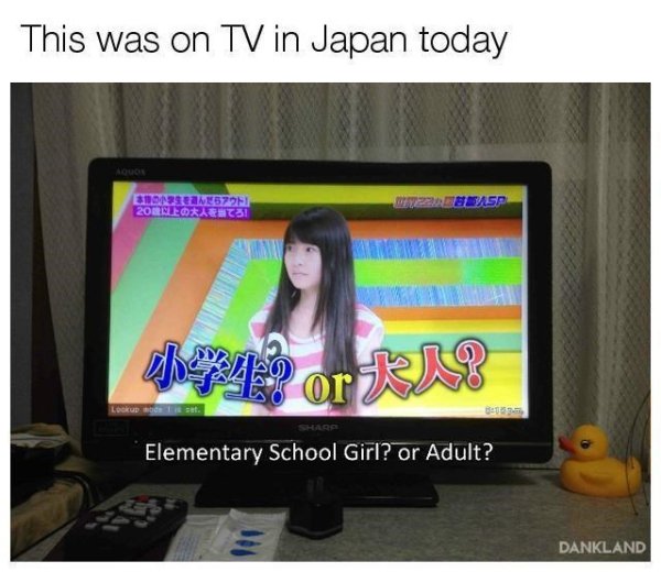 japan elementary school girl or adult - This was on Tv in Japan today 31 982572 ! Esr Elementary School Girl? or Adult? Dankland